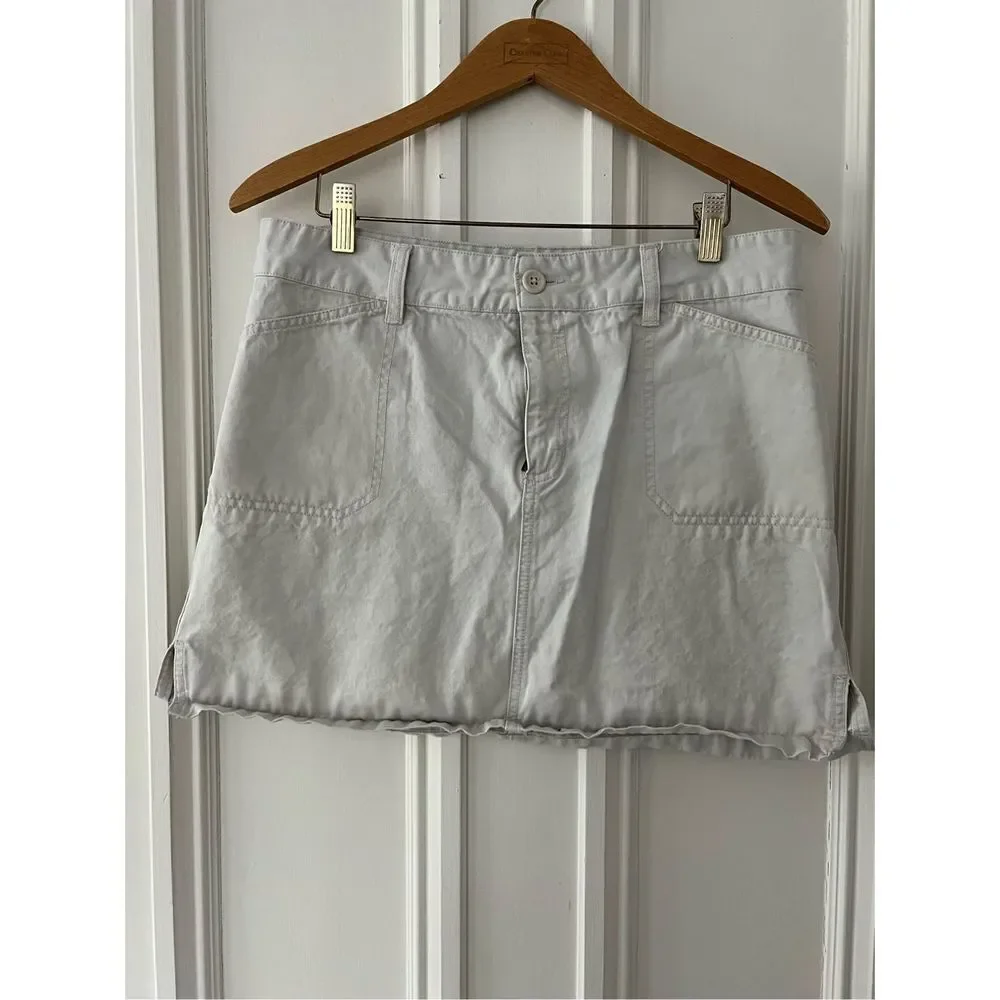 Old Navy beige  cotton mini skirt 10